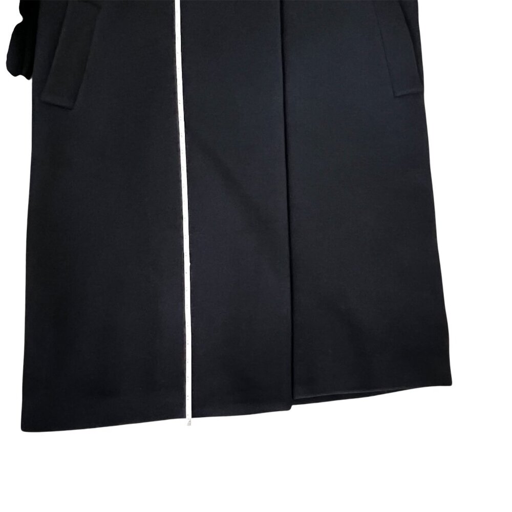 ZARA ZW Collection Wool Blend Coat – Dark Navy | Size M | Tailored Quiet Luxury - Picture 14 of 14